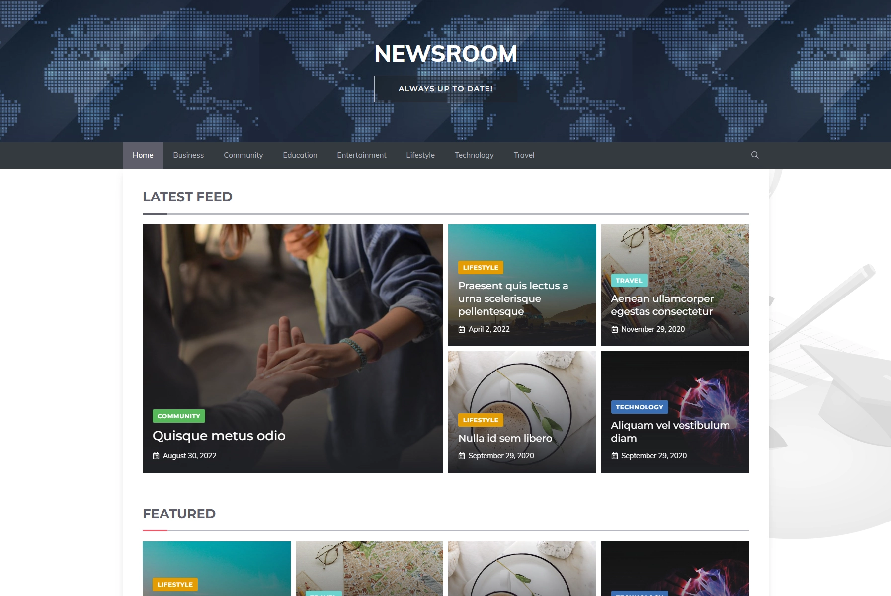 GeneratePress의 Newsroom 스킨-속도와 안정성을 중시한 스킨