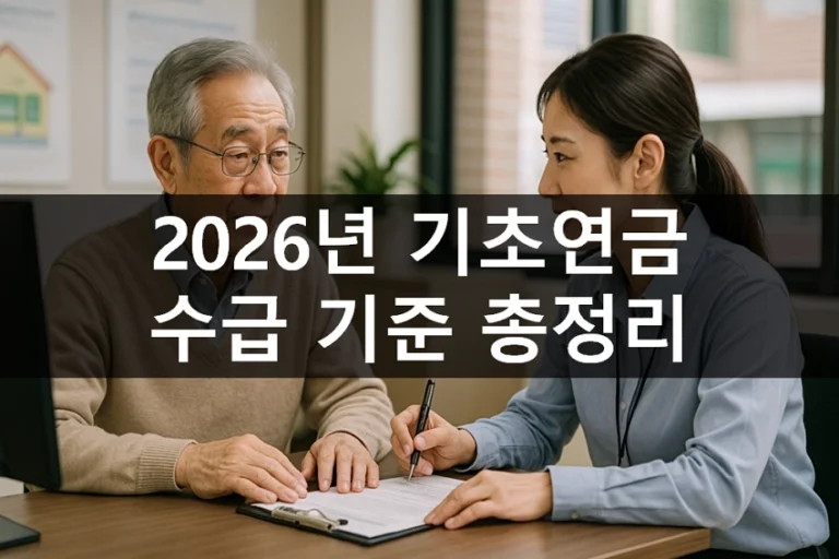 2026년 기초연금 지급 기준 총정리