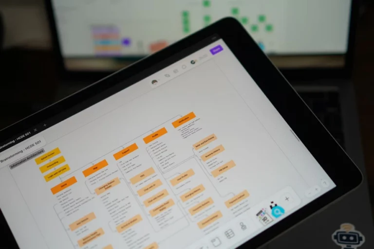 정보구조 IA 개념을 설명하는 웹사이트 구조도