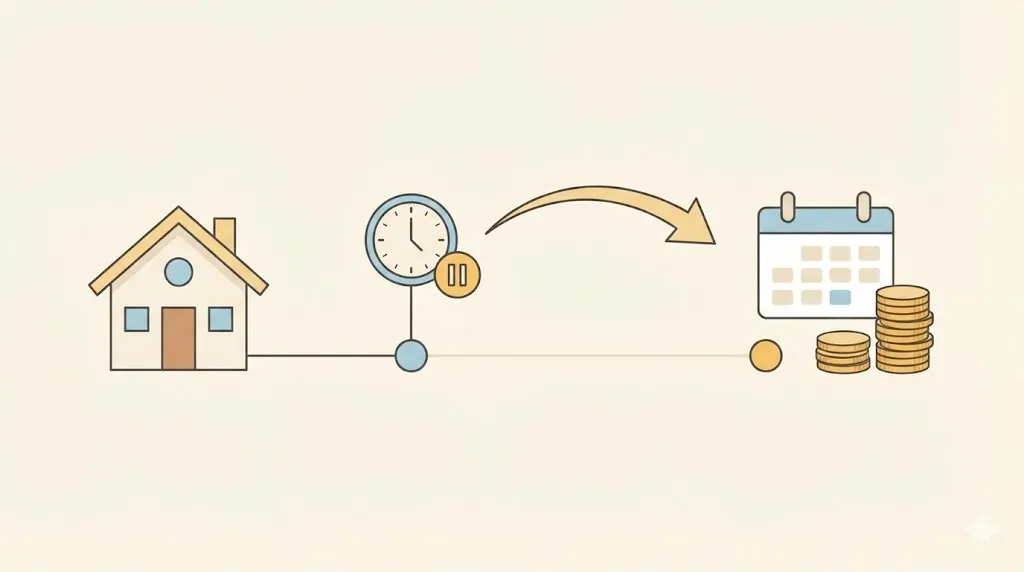 재산세 납부유예를 ‘현금흐름 관리’ 관점으로 설명하는 이미지