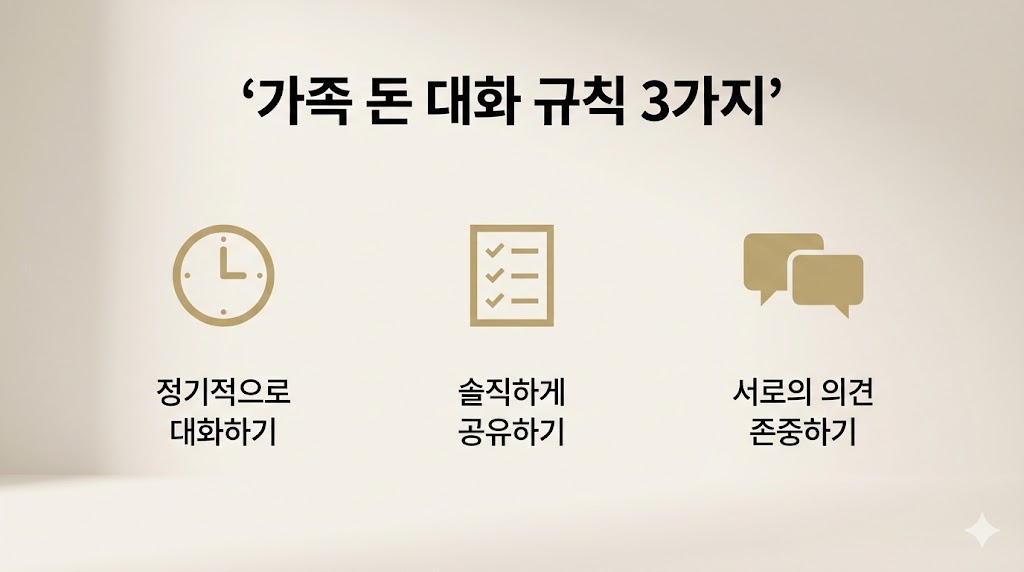 4060 가족 가계점검 회의 규칙 예시 카드 이미지