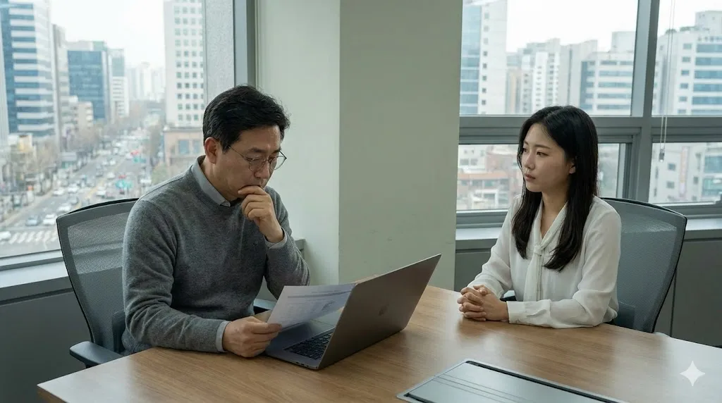 직원에게 어떻게 피드백을 해야 할지 고민하는 4060 팀장