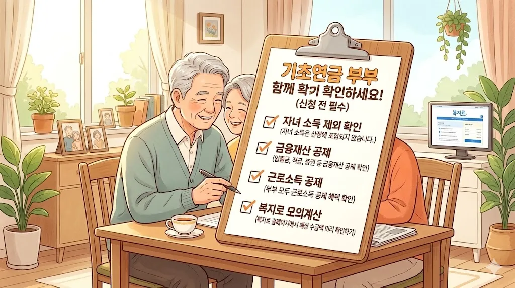 기초연금 부부 신청 전 확인 체크리스트 2026