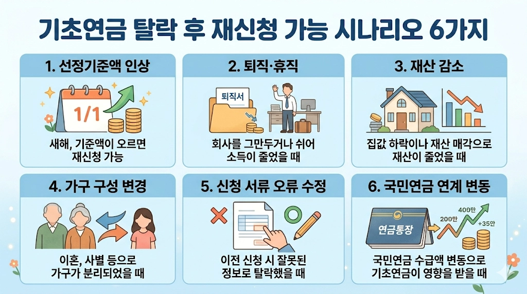 기초연금 탈락 후 재신청 가능한 경우 총정리 썸네일