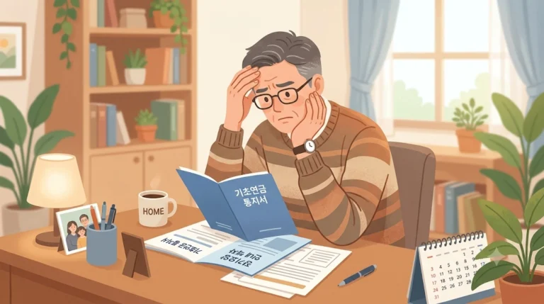 기초연금 장기요양보험 동시 수급 여부를 고민하는 중년 자녀